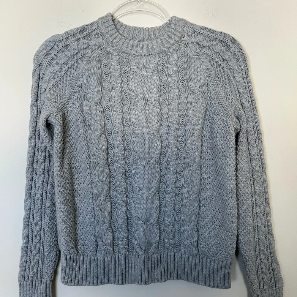 Gap Cotton Cable Knit Chunky‎ Sweater Size XS